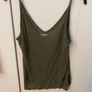 Navy green sweater tank